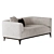 Elegant Comfort Three-Seater Sofa 3D model small image 3