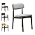 Dual Style Poliform Curve Chair 3D model small image 2