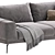  Modern Anthracite Raven Sofa 3D model small image 3