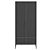 Berber Two-Door Wardrobe with Drawers 3D model small image 5