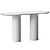 Matteo Travertine Console Table  L450 x W1400 x H770 mm 3D model small image 2