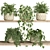 Modern Plants Shelf Decor 3D model small image 1