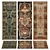 Modern Wool Runner Rug Set 3D model small image 1