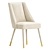 Elegant Figueroa Velvet Dining Chair 3D model small image 2