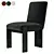 Sleek Roxy Dining Chair: Corona Ready 3D model small image 1