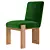 Sleek Roxy Dining Chair: Corona Ready 3D model small image 3