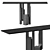 Modern Console Table, 1600mm Length 3D model small image 1