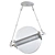 Adjustable Glass Sphere Pendant Light 3D model small image 5