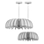 Graceful Ballet Pendant Lamp 3D model small image 9