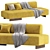 Contemporary Loveland Sofa Set 3D model small image 1