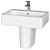 Ideal Standard Connect Cube Sink 3D model small image 2