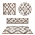 Versatile Rug Set with Textures 3D model small image 1