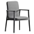 Modern Faux Leather Dining Chair 3D model small image 6