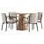 Modern Designer Dining Set 2017 3D model small image 4