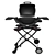 Portable Weber Q 1200 Grill 3D model small image 4