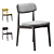 Elegant Poliform Curve Chair Set 3D model small image 1