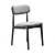 Elegant Poliform Curve Chair Set 3D model small image 3