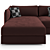 Trussardi Maryl Sofa: Elegant Luxury 3D model small image 8