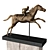 Ancient Greek Equestrian Rider Sculpture 3D model small image 3