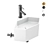 Luxury White Micro Corner Basin 3D model small image 1