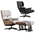 Modern Eames Lounge Chair 2015 3D model small image 6