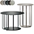 Sleek Nastro Coffee Table Set 3D model small image 1