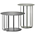 Sleek Nastro Coffee Table Set 3D model small image 2