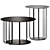 Sleek Nastro Coffee Table Set 3D model small image 3