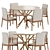 Versatile Dining Set 108 3D model small image 1