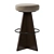 Modern Swivel Bar Stool 3D model small image 3