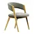 Sleek Kaya Dining Chair 3D model small image 1