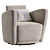 Amelia Collection Swivel Armchair - Stylish and Functional 3D model small image 2