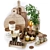 Kitchen Decor Set with Materials 3D model small image 2