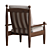 Sleek Contemporary Lex Armchair 3D model small image 4