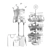 Mannequin Clothes Hanger Set 3D model small image 3