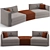 Elegant Trussardi Casa Maryl Sofa 3D model small image 1