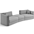 Elegant Trussardi Casa Maryl Sofa 3D model small image 5