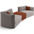 Elegant Trussardi Casa Maryl Sofa 3D model small image 7