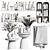 Modern Bathroom Accessories Collection 3D model small image 7