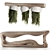 Modern Reception Desk Plant Set 3D model small image 4