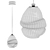 OMAM Black Pendant Light 710mm 3D model small image 4