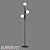 Eurosvet Volver Floor Lamp Glass Shades 3D model small image 2