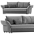 Modern Ibiza Sofa by Mood 3D model small image 3