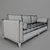 Elegant A.Rudin Sofa 3D model small image 4