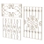 Ornate Wrought Iron Fence Kit 3D model small image 6