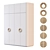 Radius Corner Wardrobe Cabinet 3D model small image 1