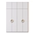 Radius Corner Wardrobe Cabinet 3D model small image 2