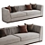 Luxury Miuzza Sofa: Laskasas Design 3D model small image 3