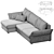 Modern Ibiza Corner Sofa Design 3D model small image 6