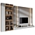 Sleek TV Shelf Wall Decor 3D model small image 1